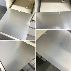 パモウナ キッチンボード 幅160 上下段ソフトクローズ ダイヤモンドハイグロスホワイト レンジ台 食器棚 中古家具 店頭引取歓迎 R10265の画像