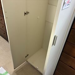 【リサイクルショップどりーむ荒田店】No.4405 クローゼット ホワイト 中のポール欠品の画像