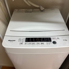 洗濯機 Hisense 5.5kgの画像