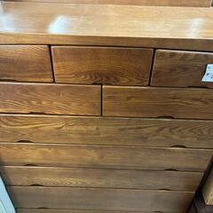 【リサイクルショップどりーむ荒田店】No.3917 タンス 衣類収納 ７段 ウッド調です　の画像