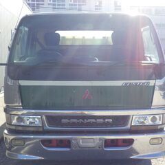 Ｈ１２年式キャンター３軸車平ボディー  688973km Nox適合 自走可能ですが現状渡しの画像