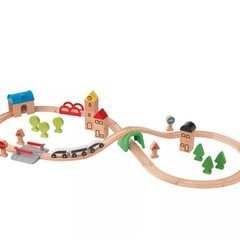 電車　おもちゃ　LILLABO リラブー 列車 レール付き セットの画像