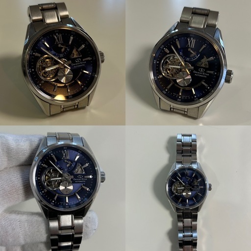 ORIENT STAR オリエントスターRK-AV0004L  メンズ腕時計 機械式(手巻き+自動巻き) アナログ ブルースケルトンデ