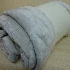 未使用/新品　未開封　［シングル］敷パッド一体型 ボックスシーツ 洗える 吸湿発熱 フランネル生地　ミストグレーの画像