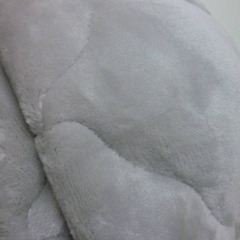 未使用/新品　未開封　［シングル］敷パッド一体型 ボックスシーツ 洗える 吸湿発熱 フランネル生地　ミストグレーの画像