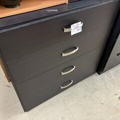 【リサイクルショップどりーむ荒田店】No.5398 黒を基調にしたシンプルな収納家具です。の画像