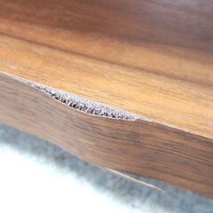 センターテーブル ① 幅105cm ブラウン系 木目調 天板下収納 ☆ 札幌市北区屯田 の画像