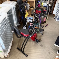 【超美品‼️】アルインコ 折りたたみ式 フィットネスバイク AFBX4620R エアロバイク スピンバイク 液晶モニター レッド♪の画像