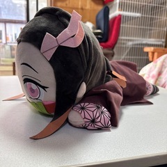 (未使用)鬼滅　禰󠄀豆子　ぬいぐるみ＆タオルセットの画像