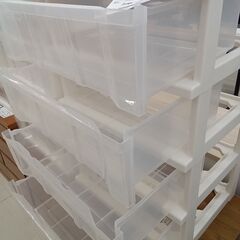 ★リユースのサカイ日立店★HJ8594  チェスト ベージュ/ホワイト H78×D40×W55 クリーニング済み の画像