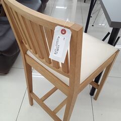 ★リユースのサカイ日立店★HJ8595  椅子 ベージュ H88×D42.5×W39 クリーニング済み の画像