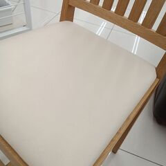 ★リユースのサカイ日立店★HJ8595  椅子 ベージュ H88×D42.5×W39 クリーニング済み の画像