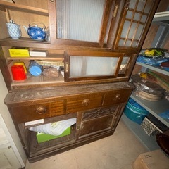 先約済　昔の食器棚　古民家　蔵出し品　もらってください！の画像