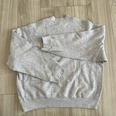 UNIQLO U レディース スウェットプルオーバー M ライトグレーの画像