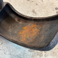 アンティーク 古道具 金鉄製 鐙 あぶみ舌長鐙 武具 馬具 馬術 鞍 くらの画像