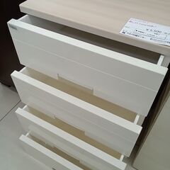 ★リユースのサカイ日立店★HJ8599 Fits チェスト ホワイト H80.5×D41×W55.5 クリーニング済み の画像