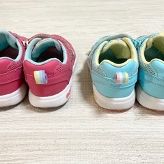 MOONSTAR carrot ピンク/ミント16.5 3E 2足の画像