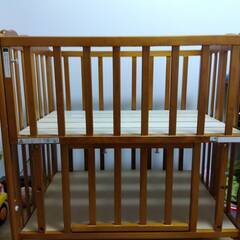 大和屋 パタン 折りたたみミニベビーベッド　自宅まで取りに来ていただける方　1月23日期限の画像