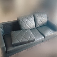 3人掛けソファー黒の画像