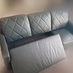 3人掛けソファー黒の画像