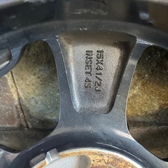 【室内保管】アルミホール3本165/60R15の画像