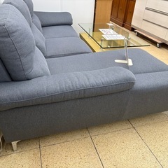 《リユースマン倉敷》ニトリL型ソファ グレーの画像