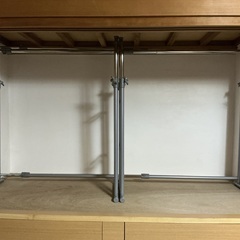 アイリスオーヤマの、2連押入れハンガーラックの画像