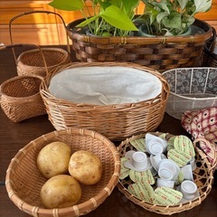 籐籠　全部の画像