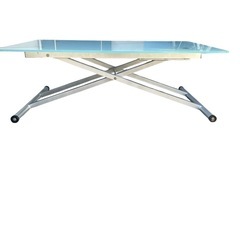 昇降式ガラステーブルの画像