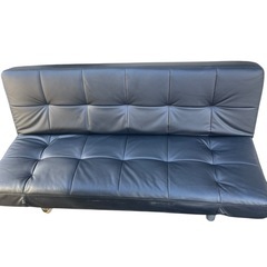 ニトリ　ソファベッド　黒の画像