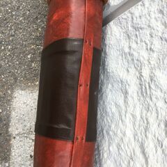 JM20527S)水牛の角 龍柄彫刻 民芸品 置物 幅：約90cm  高さ：約42,5cm 奥行：約9cm 中古品【取りに来られる方限定】の画像