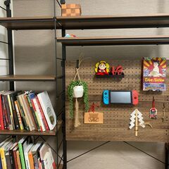 ニトリ　Nポルダー突っ張り壁面収納　(80cm+40cm)の画像