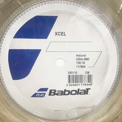 【未使用】バボラ XCEL エクセル 130 硬式 テニス ストリング ガット 200m ロール ナチュラル 243110 BABOLAT 1.30mmの画像