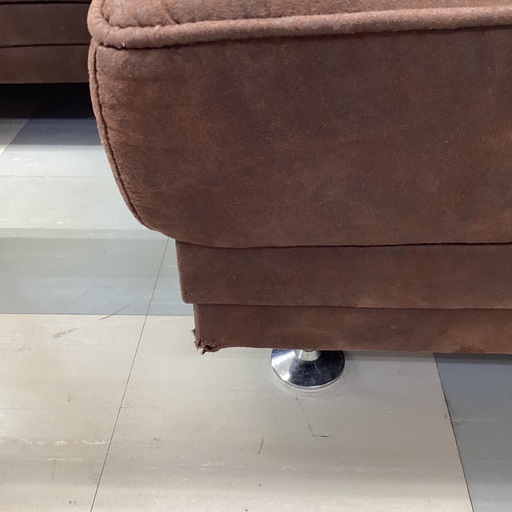 ?️春日市?️カウチソファ?️茶色?️レザー?️定価98,000円?️No2190
