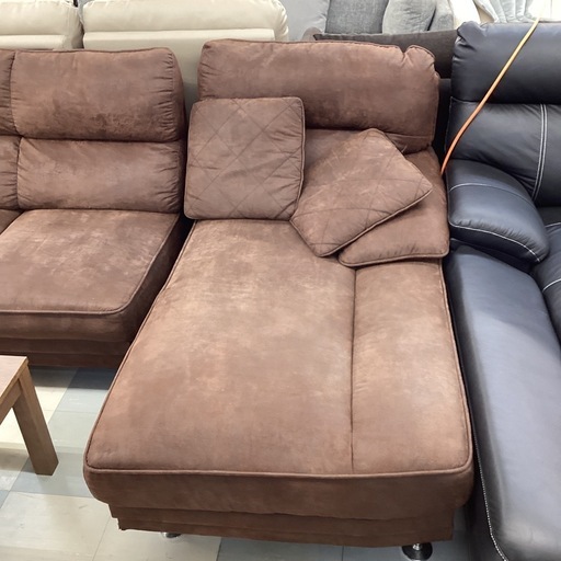 ?️春日市?️カウチソファ?️茶色?️レザー?️定価98,000円?️No2190