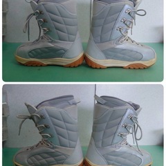 ● 8)NAKED ネイキッド スノーボードブーツ グレー  27-27.5cm 中古 ③の画像