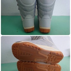 ● 8)NAKED ネイキッド スノーボードブーツ グレー  27-27.5cm 中古 ③の画像