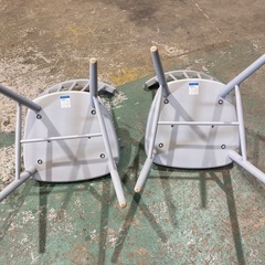 相合家具　イースティ 木製 ダイニングチェア　ライトブルー　2脚の画像