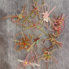 水引　49個セット　水引アート　まとめ売りの画像