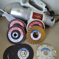 Mighty マルチ電動工具セット｜グラインダー・切断・研磨対応｜付属品完備・中古品の画像