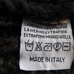 美品　イタリア製（メルキオール MELCHIOR ）タートルネックセーター　メンズ　ブラック　Lサイズ　　 ウール１００％　の画像