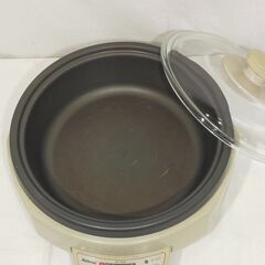 △ National ナショナル 電気鍋 電気グリル鍋 ホットプレート NF-G25 動作確認済 製造年記載無し キズ、汚れ、ガラス蓋のつまみ部分一部破損ありの画像