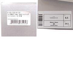 【未使用】SANGACIO サンガッチョ Wako's room イニシャルスニーカー にゅーず レザー 24.5cm シルバー W-SGC-2302-M レディースの画像