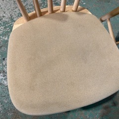 相合家具　イースティ 木製 ダイニングチェア　ベージュ　2脚の画像