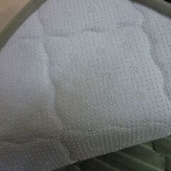 ⑥　未使用/新品　アウトレット　［190×240］洗える ストライプ フランネル キルトラグ ホットカーペット対応 防菌 防臭 防ダニ 床暖房対応 滑り止めの画像