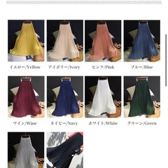 プリーツスカートの画像