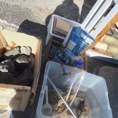 水槽用石、軽石、溶岩石、色々の画像