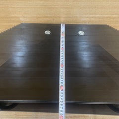 【e15テレビ台】棚付き2段　ガラス棚の画像