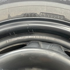 タイヤ　スチールホイール　鉄チン　１本の画像