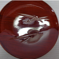 ☆▲食器　お皿　皿　10枚　木　木製　漆塗　箱付き　gの画像